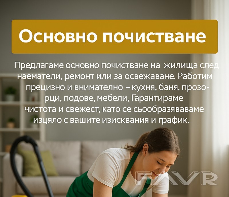 Основно почистване